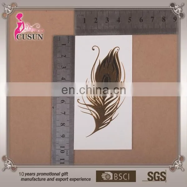 Metallic temporary tattoo ,flash gold tattoo , flash gold /silver jewelry tattoos
