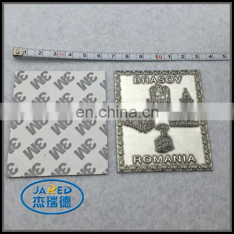 3M Adhesive Square Shape Metal Crafts Aluminum Wine Label