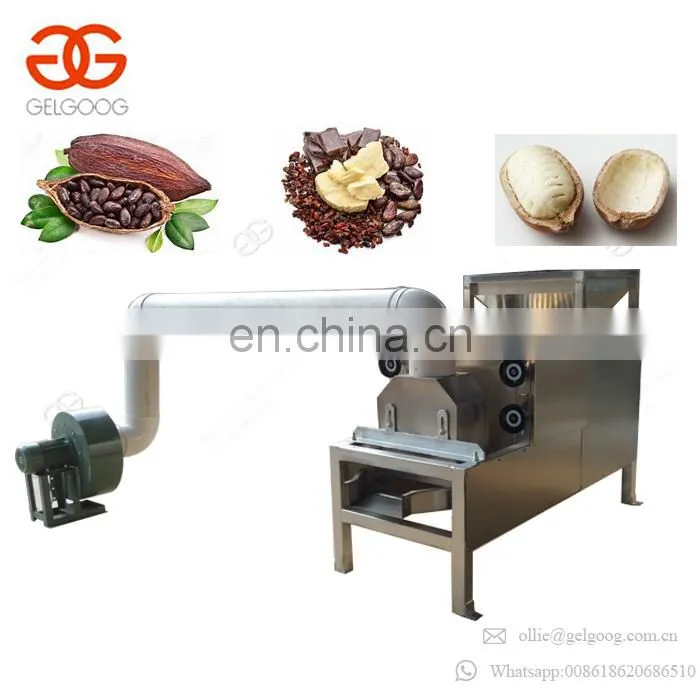 Groundnuts Roasting Cocoa Bean Peeling Cocoa Butter Making Machine