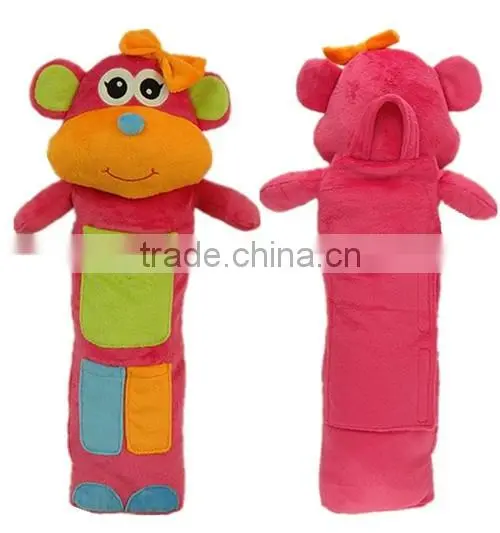 Cute monkey shaped removable car seat belt
