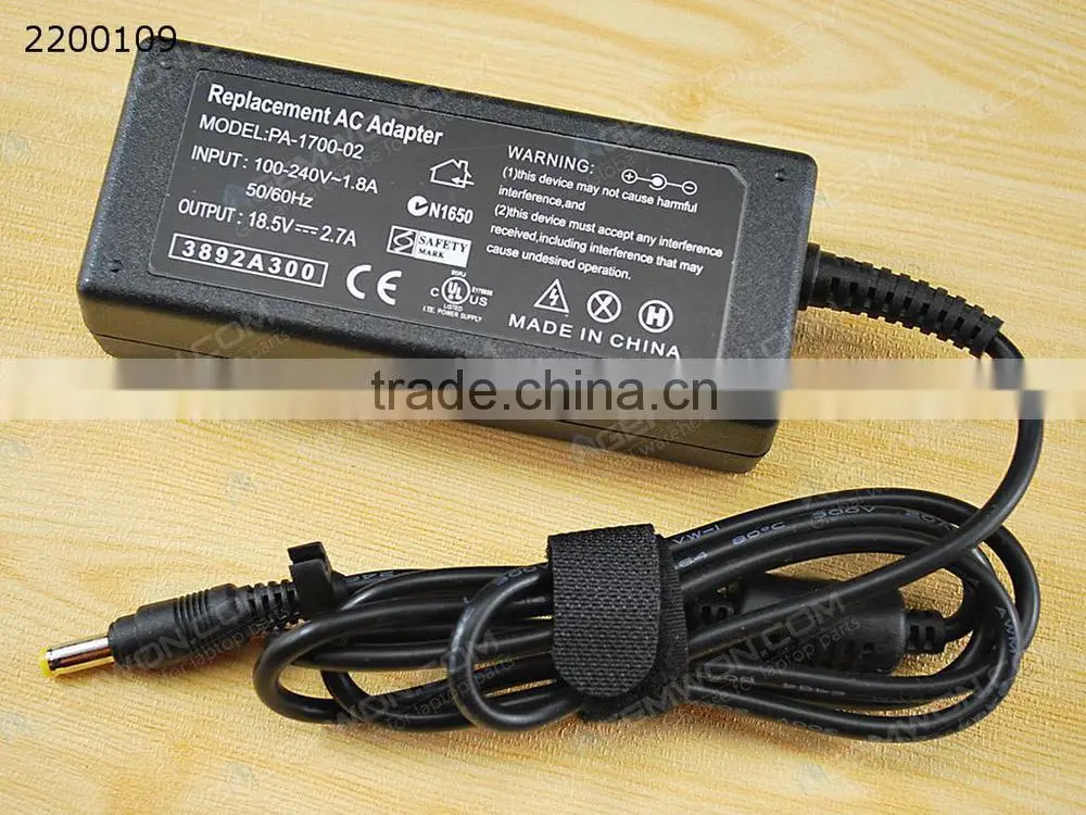 High Copy Laptop AC Power adapter for HP COMPAQ 18.5V 2.7A 4.8*1.7mm 50W