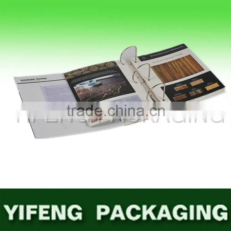 custom size cardboard D ring folder