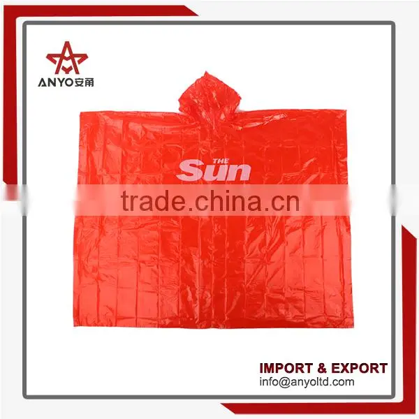 low price high quality china supplier disposable rain poncho in the ball