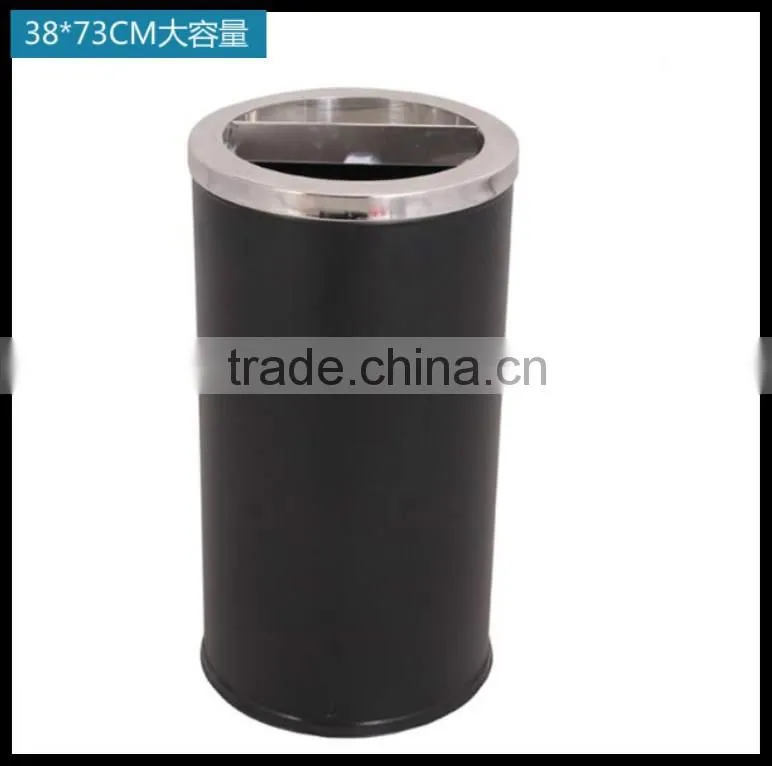 Stainless Steel Half Opening Recycle Litter Bin