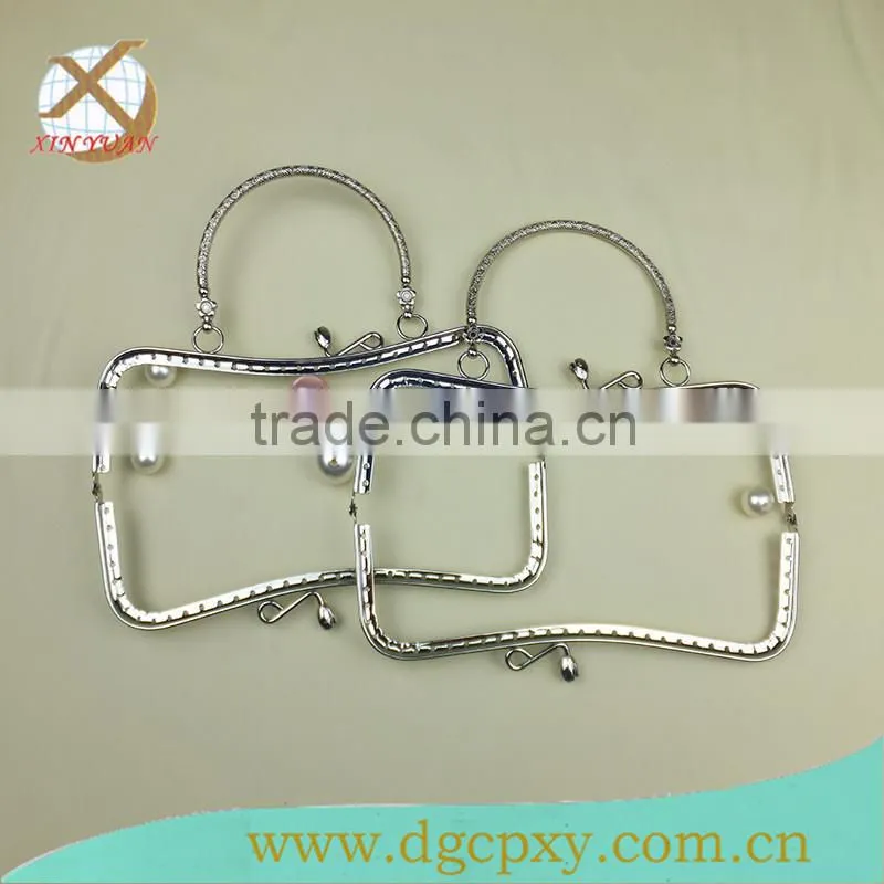 New nickel items handbag handle for ladies purse