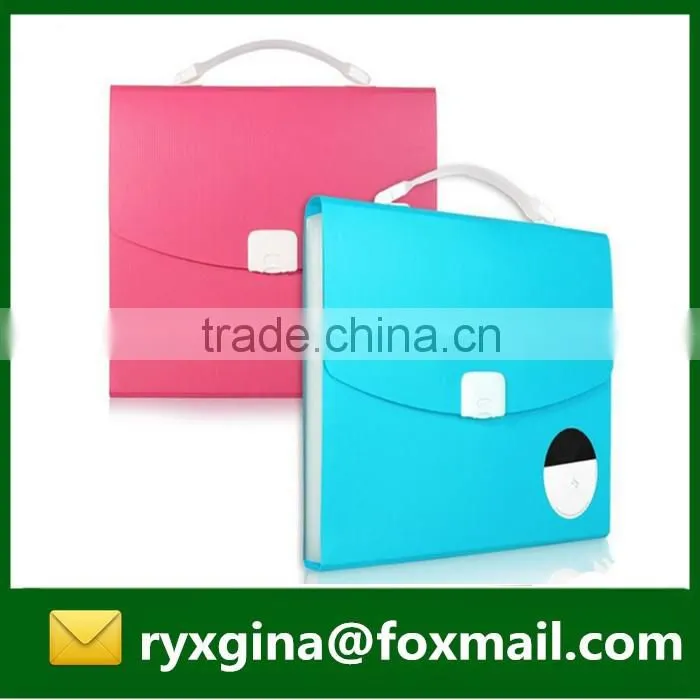 Economic top sell 13 pockets expanding file folder with handle