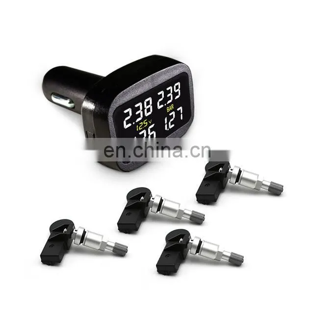 Promata Digital New Auto Cigarette TPMS Tire Pressure Monitoring System Plug and Display Ce