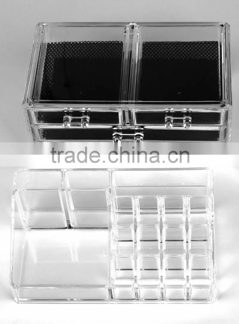 Acrylic cosmetic brush holder make up brushes display racks