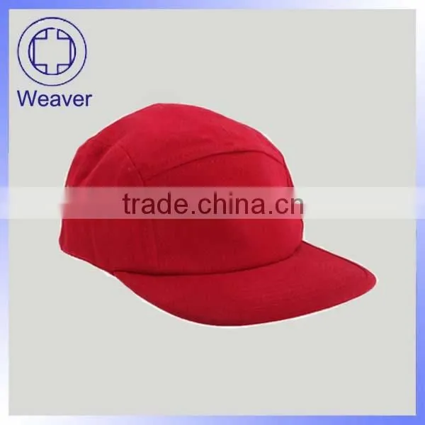 Distressed Cutom Blank 5 Panel Cap / Wholesale Cotton Custom Blank Camp Cap