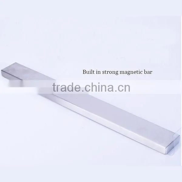 Factory Full Stainless Steel Magnetic strong power magnetic knife holder with bar for kitchen