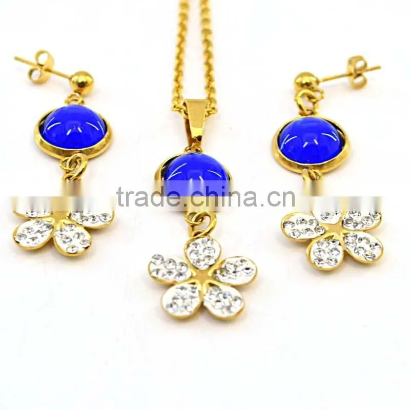 Wholesale Jewelry Pearl Necklaces Designs Teardrop Necklace Earrings Set