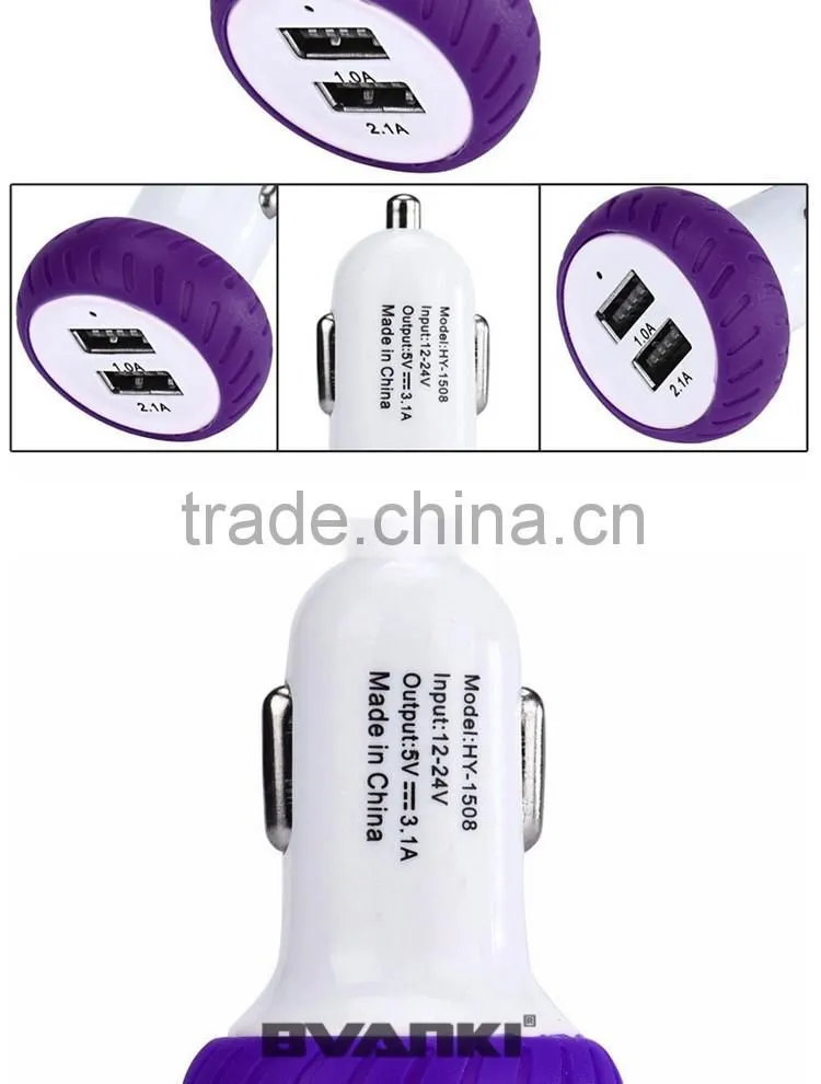 2016 trending products New Dual car usb charger quick charge 2.0 car charger Universal car phone charger bulk buy from china