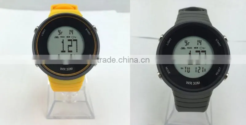 5.3k Frequency soft chest belt heart rate watch with step