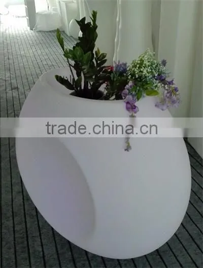 New PE plastic Flowerpot with LED lights & lighting YXF-11090