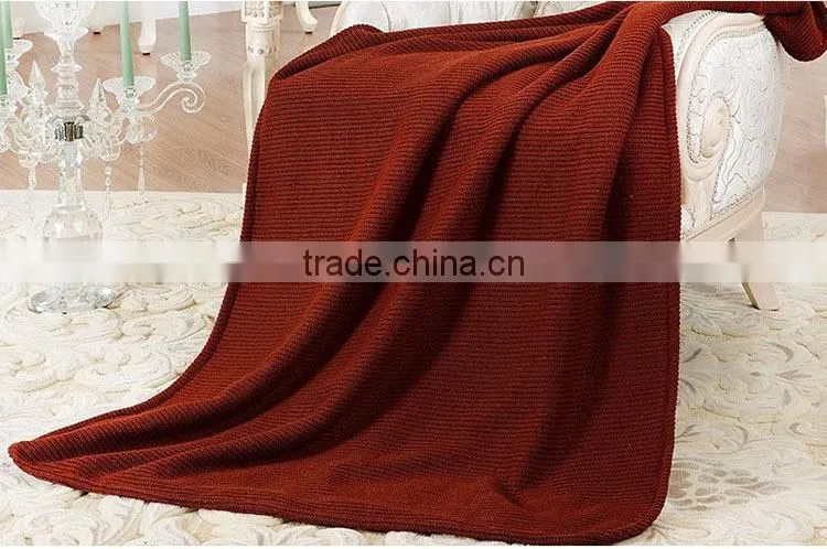 2014 OEM colored hangzhou home design throw and blanket
