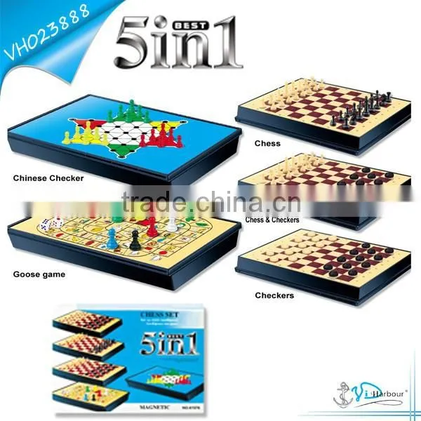 Hot selling Football Table Game and International Chess Game 5 in 1