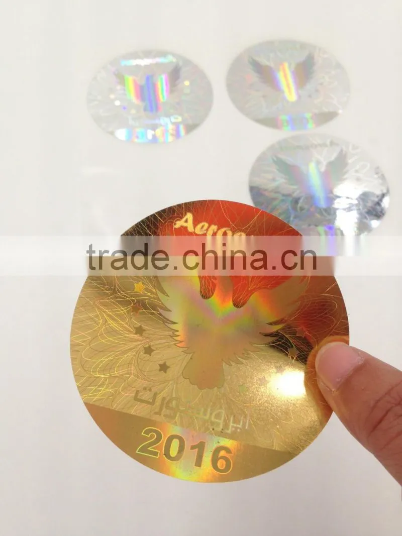 2016 hot sale hologram sticker labels for car windows