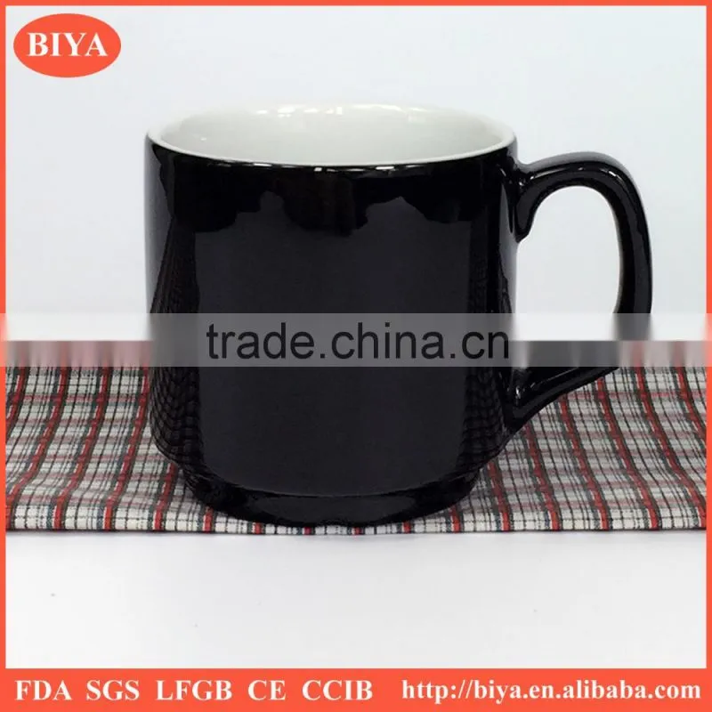 cup coffee black and white porcelain ceramic coffee mug Stacked Cup tea cup for promotion