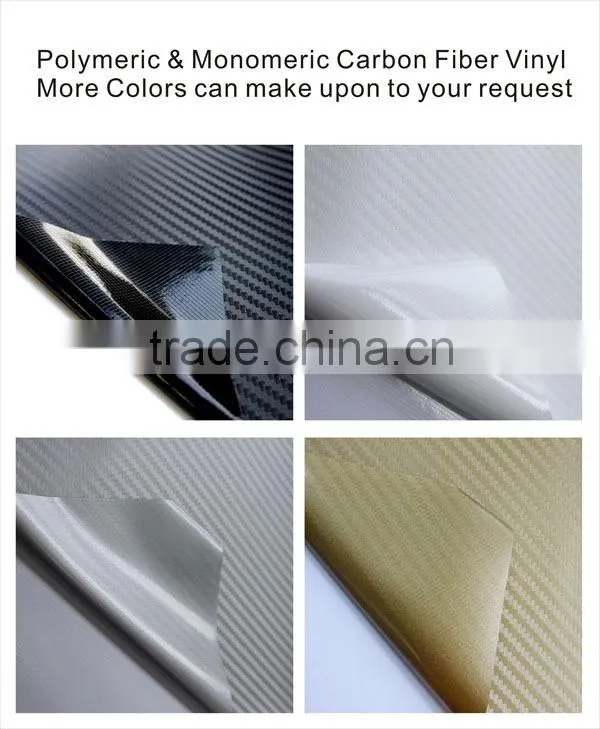 160mic carbon fiber vinyl car vinyl wrap