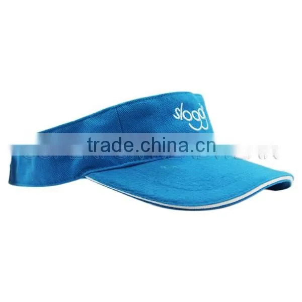 red embroidery design large visor cap