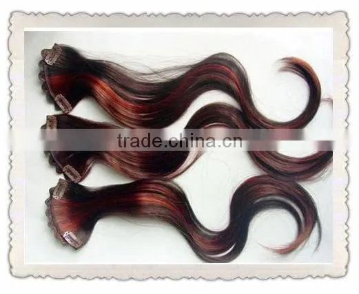 hot sell clip in hair extensions for black women