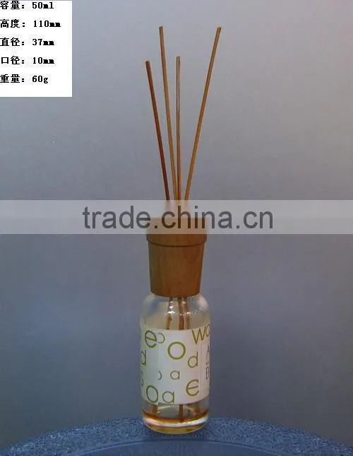 Aroma scented reed diffuser with rattan sticks essential oil