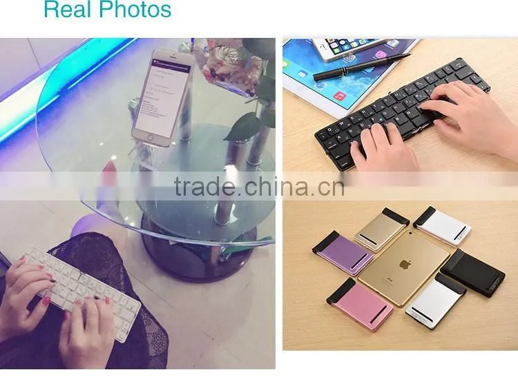 Flyshark iLepo 360 top sale mini wireless keyboard for android, foldable wholesale mini bluetooth keyboard for iphone 6
