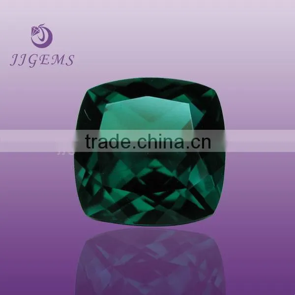 Loose cushion cut green spinel nazar gems