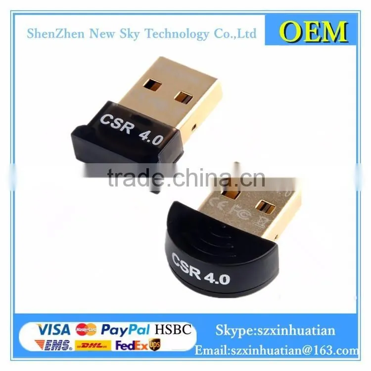Blue Bluetooth USB V2.0 EDR Dongle Mini Wireless Adapter for PC Laptop