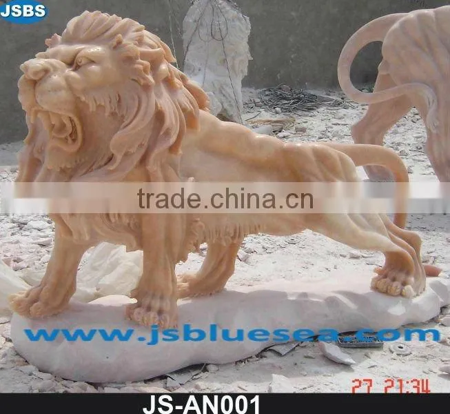Black Lion Statue, Marble Lion JS-AN039Y More patterns for chosing!