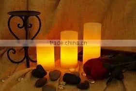 pillar scented wax LED Candle lights