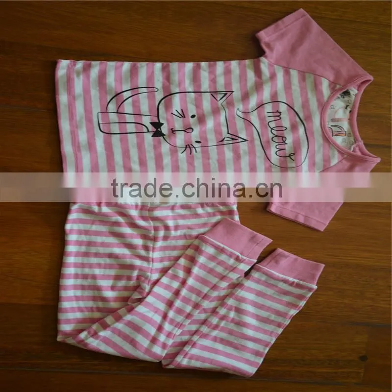 2015 hot sales cartoon cat set T-shirt