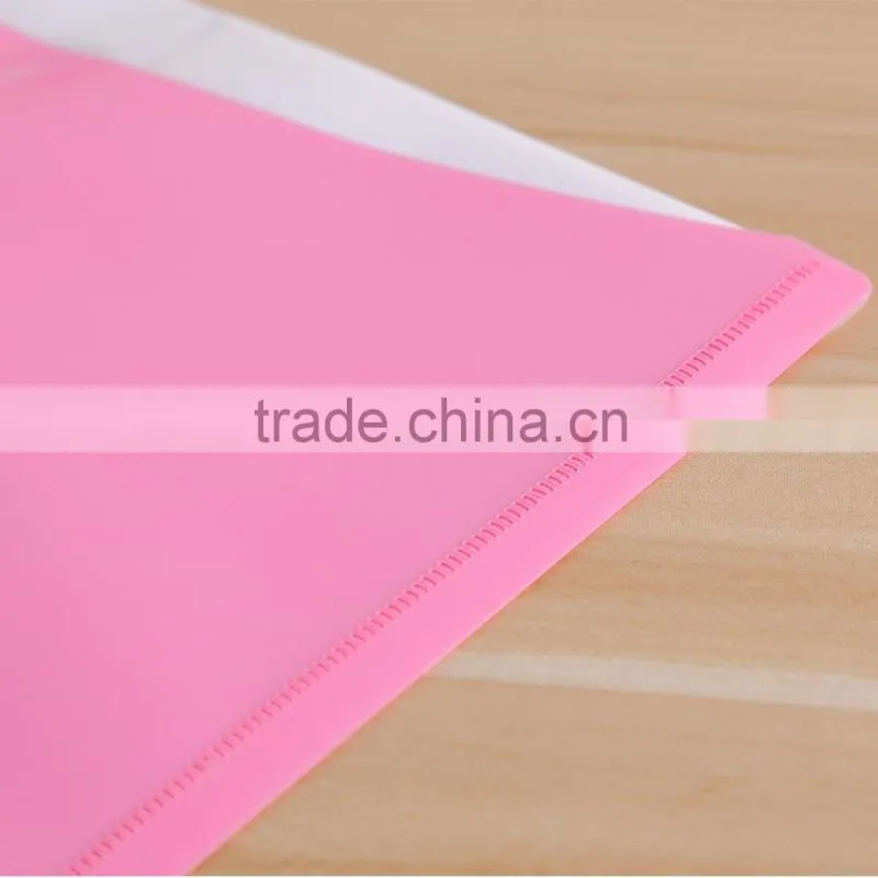 My clear bag customized A4/FC PP plastic vivid file bag document bag