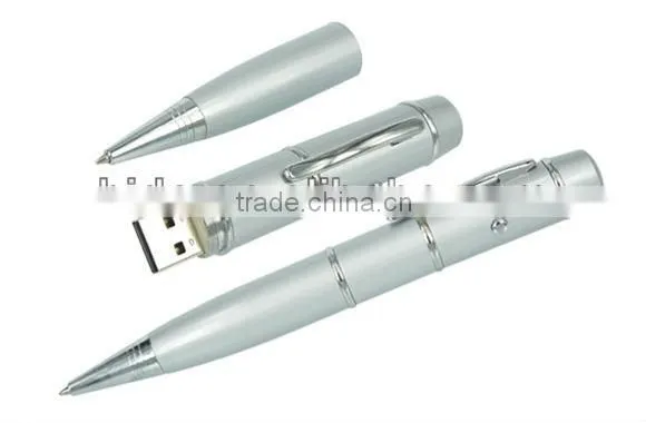 Laser pointer usb flash drive, laser pointer usb pen with ball point pen