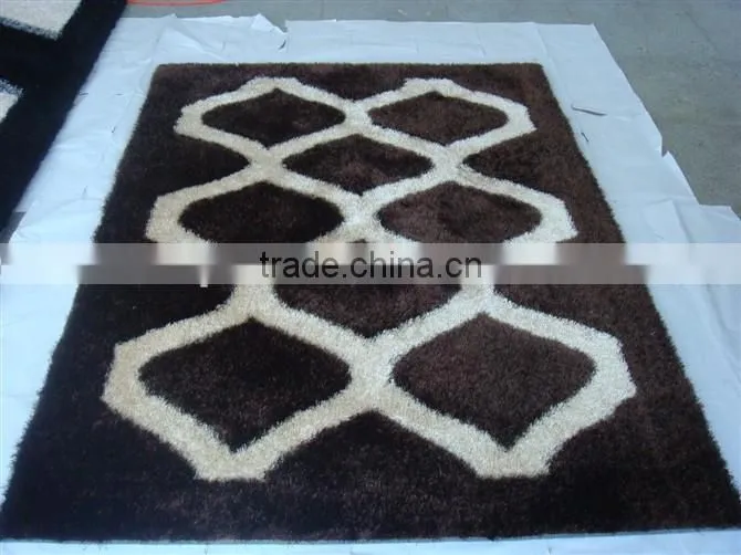 Factory directly sale South Korea Silk Shaggy Rug Bath Mat