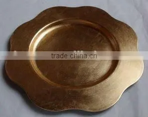 Gold charger plate
