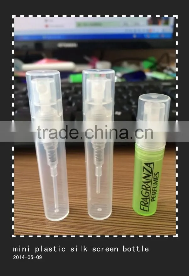 Plastic perfume pump spray fine mist wholesale gift mini samll bottles