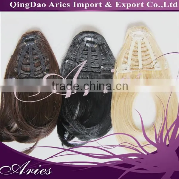 wholesale cheap hair bangs,Human Remy Hair Fringe,hair extension bangs,Human hair Pony