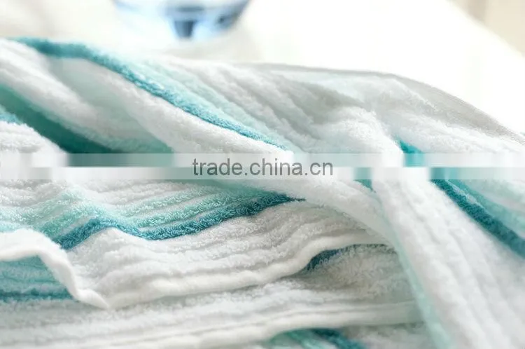 32s/2 combed cotton dyed yarn color ribs Hand Towel
