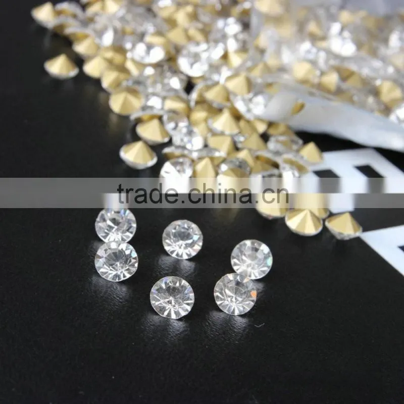Sharp Bottom Nail Decor Rhinestone