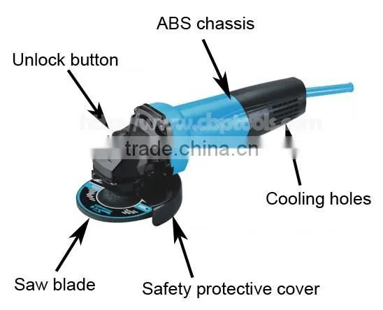4"/100mm hand angle grinder 850W, grinding machine