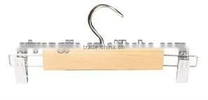practical wood hanger for cloth and trousers in home and hotel