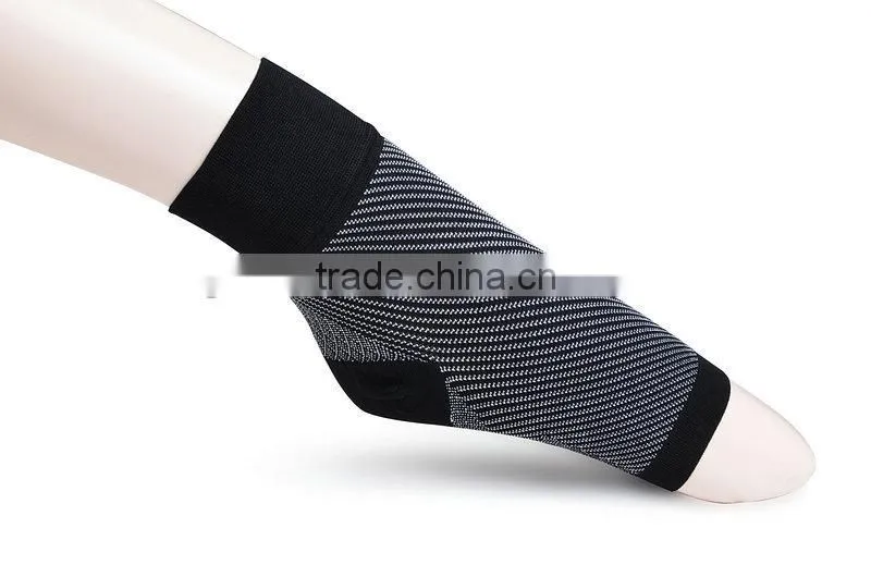 Knitting elastic ankle support sock with real heel