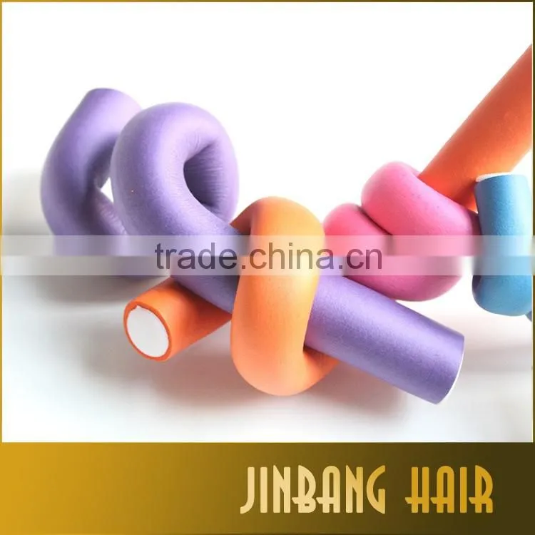 2016 new products wholesales Flexi rods magic hair roller hair sponge twist soft magic styling accessories foam bendy rollers