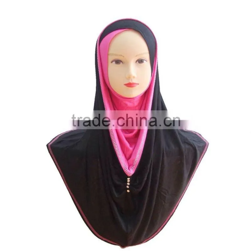 H228 popular muslim jersey hijab,big size long hijab