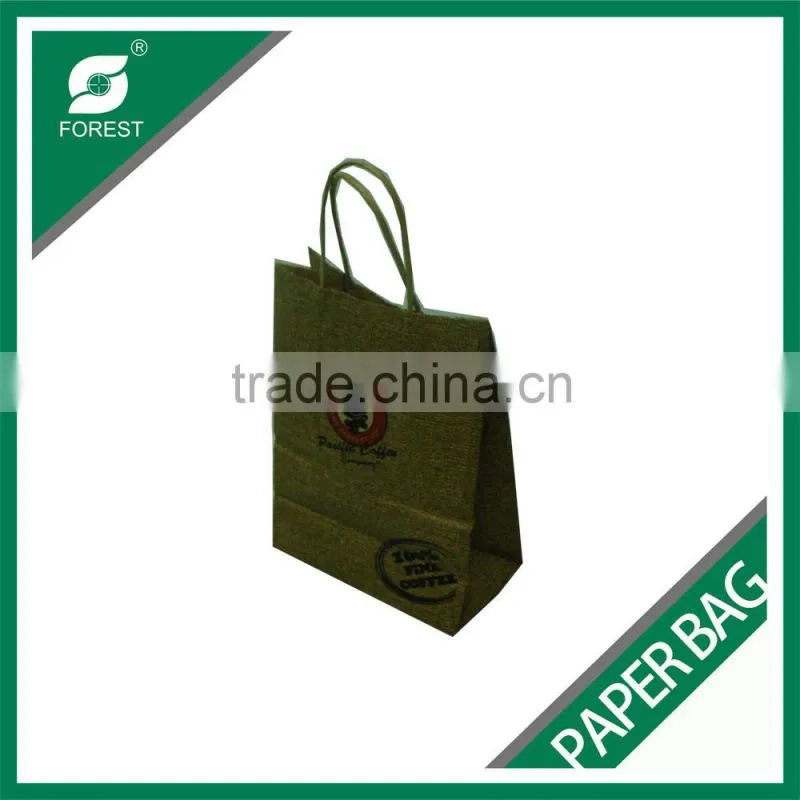 STANDARD SIZE RECYCLED KRAFT PAPER BAGS FOR GARMENTS PACKAGING WITH CUSTOM LOGOS