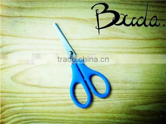 Best selling stainless steel stationery scissors with PP+TPR handle BD-S1654