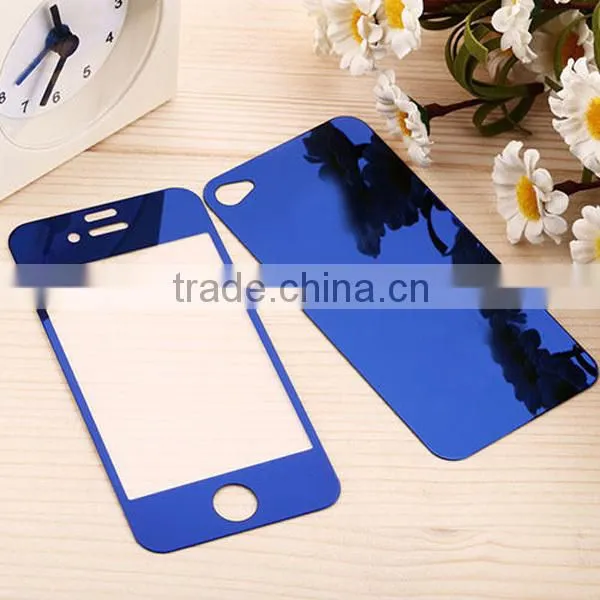 electroplated color tempered glass screen protector full cover