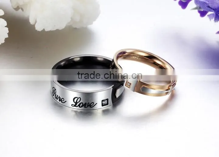 Cool Stainless Steel Lover Jewelry Indian Wedding Rings