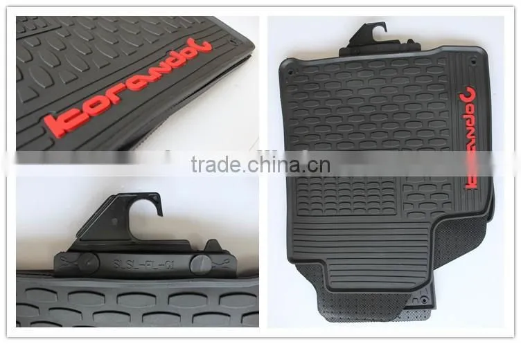 Wholesale Custom Fit Full Set Type PVC Auto Car Floor Mats For SSANGYONG KORANDO
